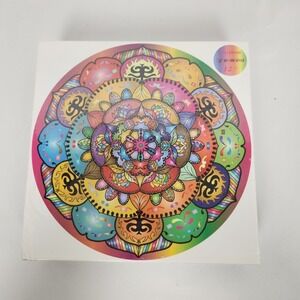 Bgraamiens Brain Games "Flowers in Flower" Round 1000 Pc Jigsaw Puzzle